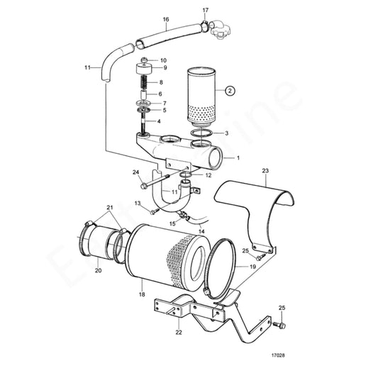 Air Filter for Volvo Penta TAMD74/TAMD75/TAMD74A/TAMD74B/TAMD74C