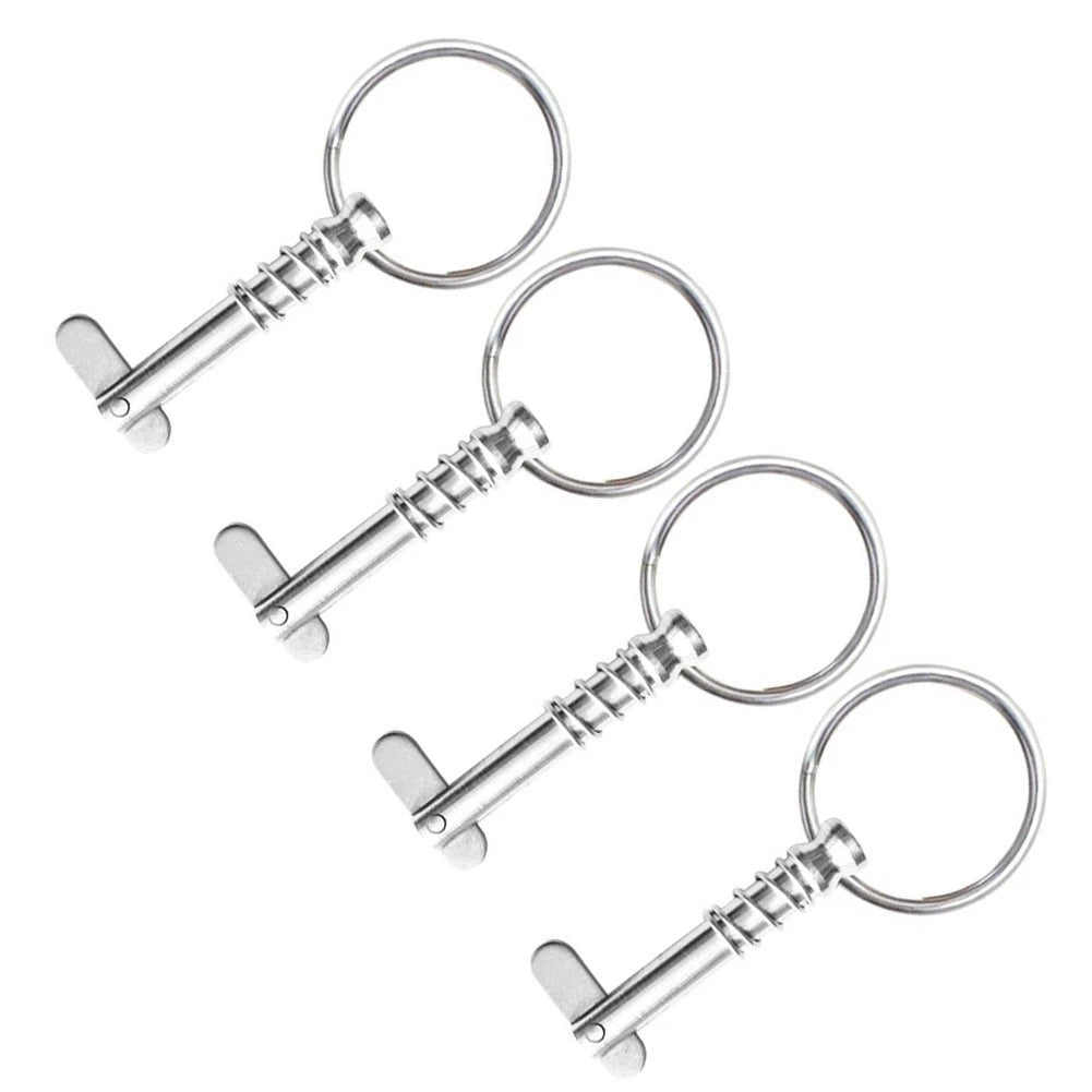 Spring Pins with Pull Rings for Practical Boat Awning Design