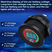 High Quality Ship Voltmeter Battery Fuel Gauge 5-15V for Marine Use