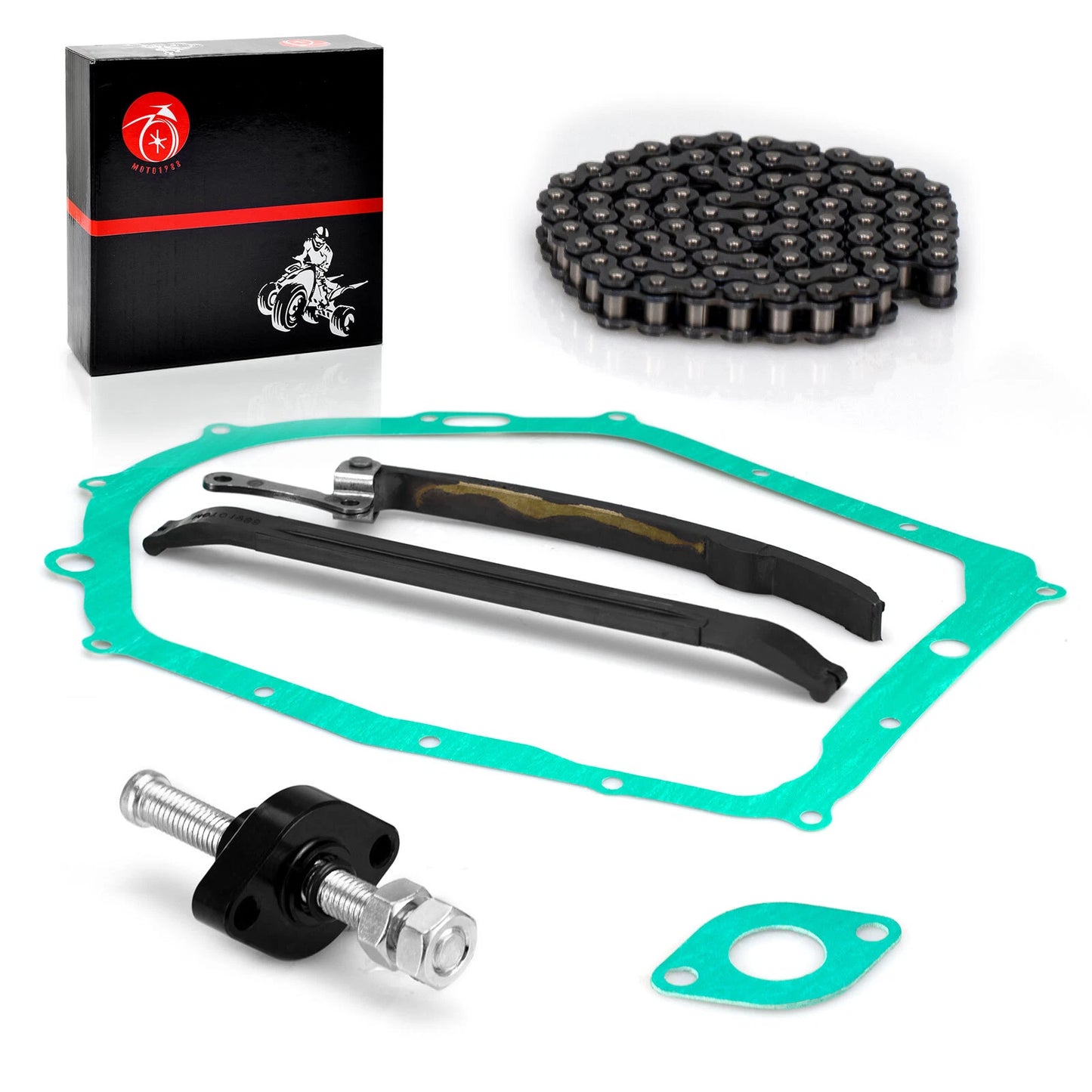 Cam Timing Chain Guides Tensioner & Cover Gasket for Yamaha Warrior/Raptor 350