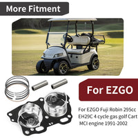 Piston Ring Exhaust Intake Valve Gaskets Connecting Rod for EZGO 295cc 1992-2002