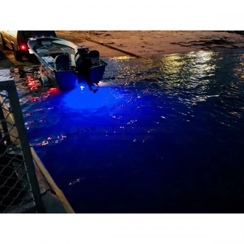 Blue Underwater LED Bung Light Super Bright 500 Lumens for All Boats
