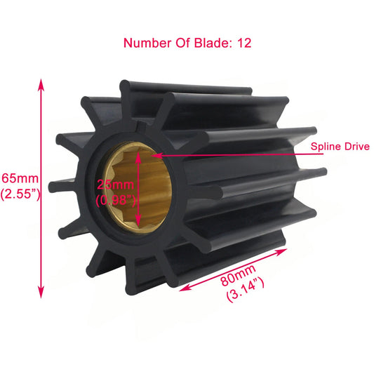 Johnson Impeller for F75 Pump Yanmar Volvo