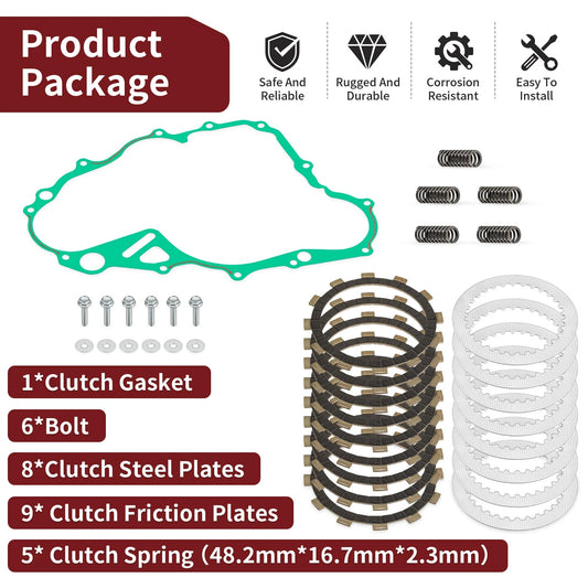 Clutch Friction Plates & Springs Gaskets Kit for Yamaha YZ250FX/WR250F (2015-2019)