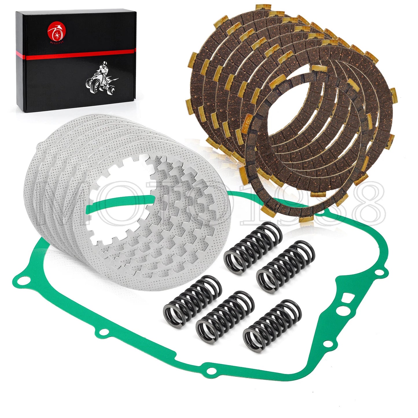 Clutch Friction Plates Kit & Gasket Springs for Yamaha Blaster 200 (1988-2006)