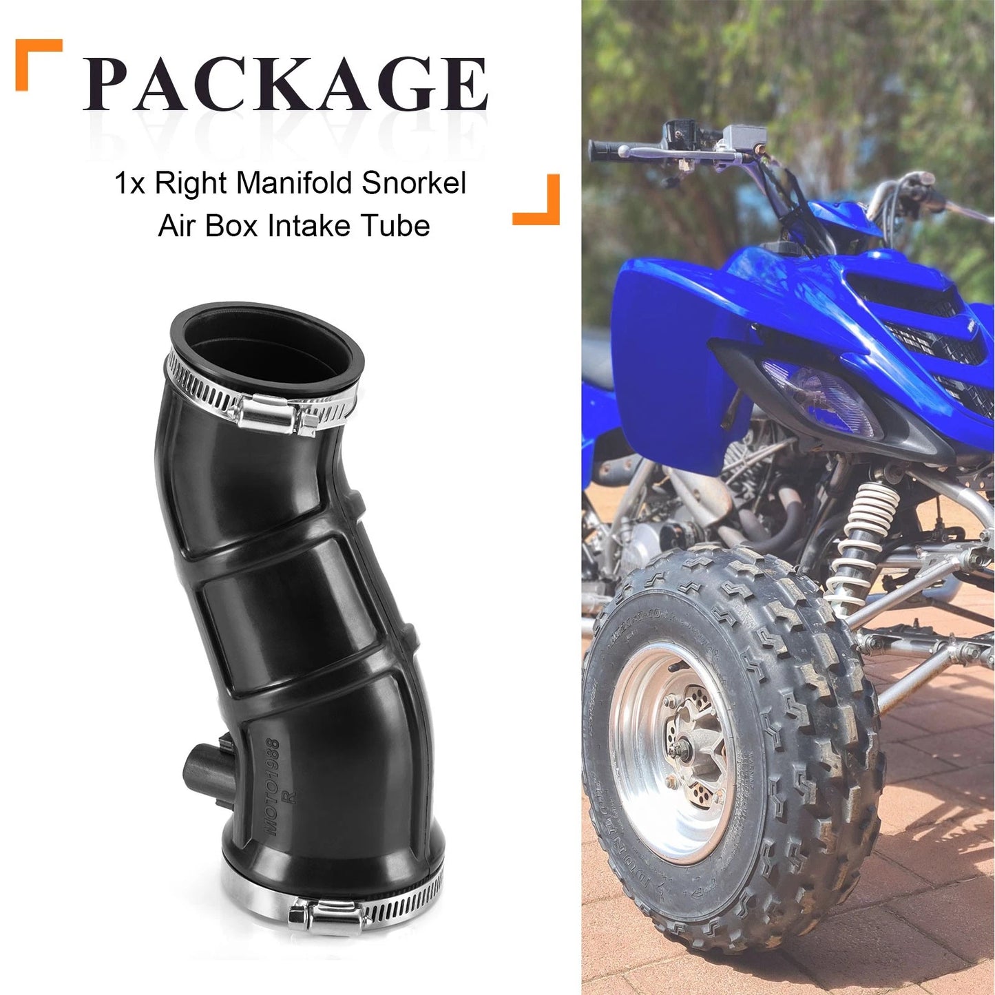 Manifold Snorkel AirBox Intake Tube for Yamaha Raptor 660R (2001-2005)