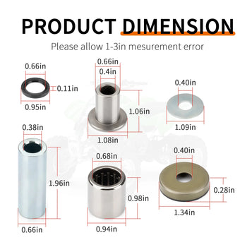 compare product Front Upper & Lower A-Arm Bushing Seals Kit for Kawasaki KFX400 (2003-2006)