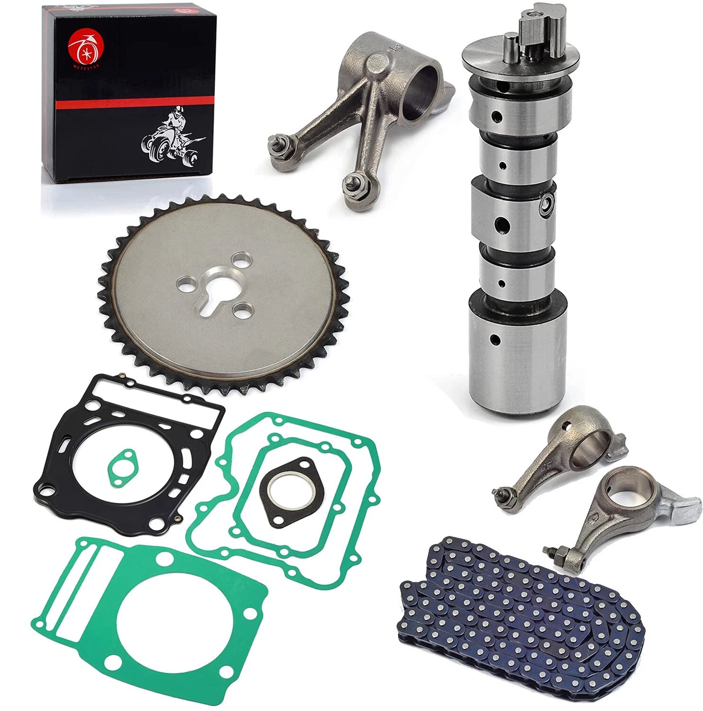 Camshaft Rocker Arm Timing Chain Gear Gasket Kit for Polaris Ranger 400/500 ATV