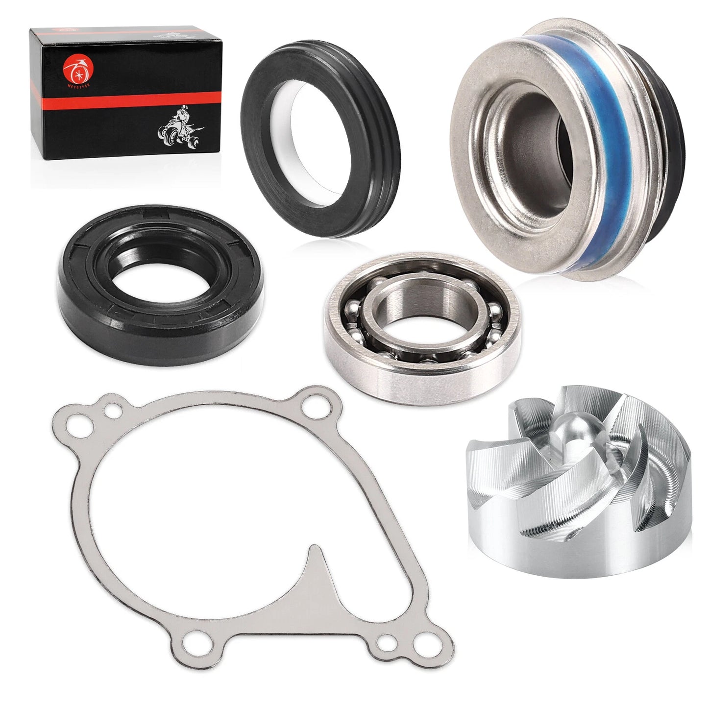 Water Pump Seal Gasket Impeller for Kawasaki Prairie 650/700, Brute Force 650/750