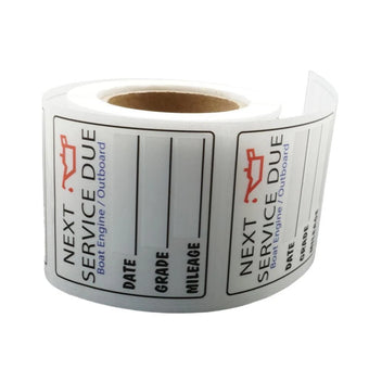 compare product 200PCS 2x2 Inch Oil Change Reminder Stickers for Boat/Car Maintenance