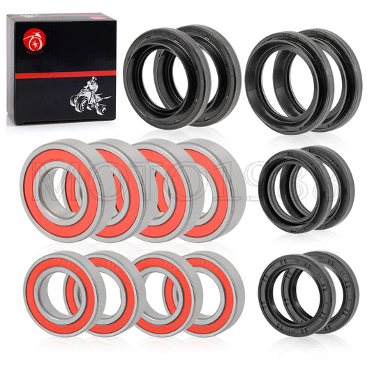 Front Rear Wheel Bearing Seal Kits for Yamaha Rhino 450/660/700 (2004-2013)