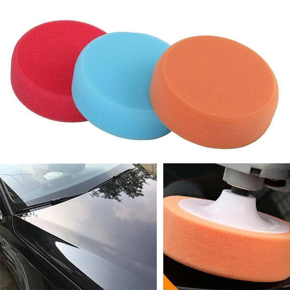 Polishing Sponge Heads Set Soft for Boat Buffing Foam Machine 3PCS