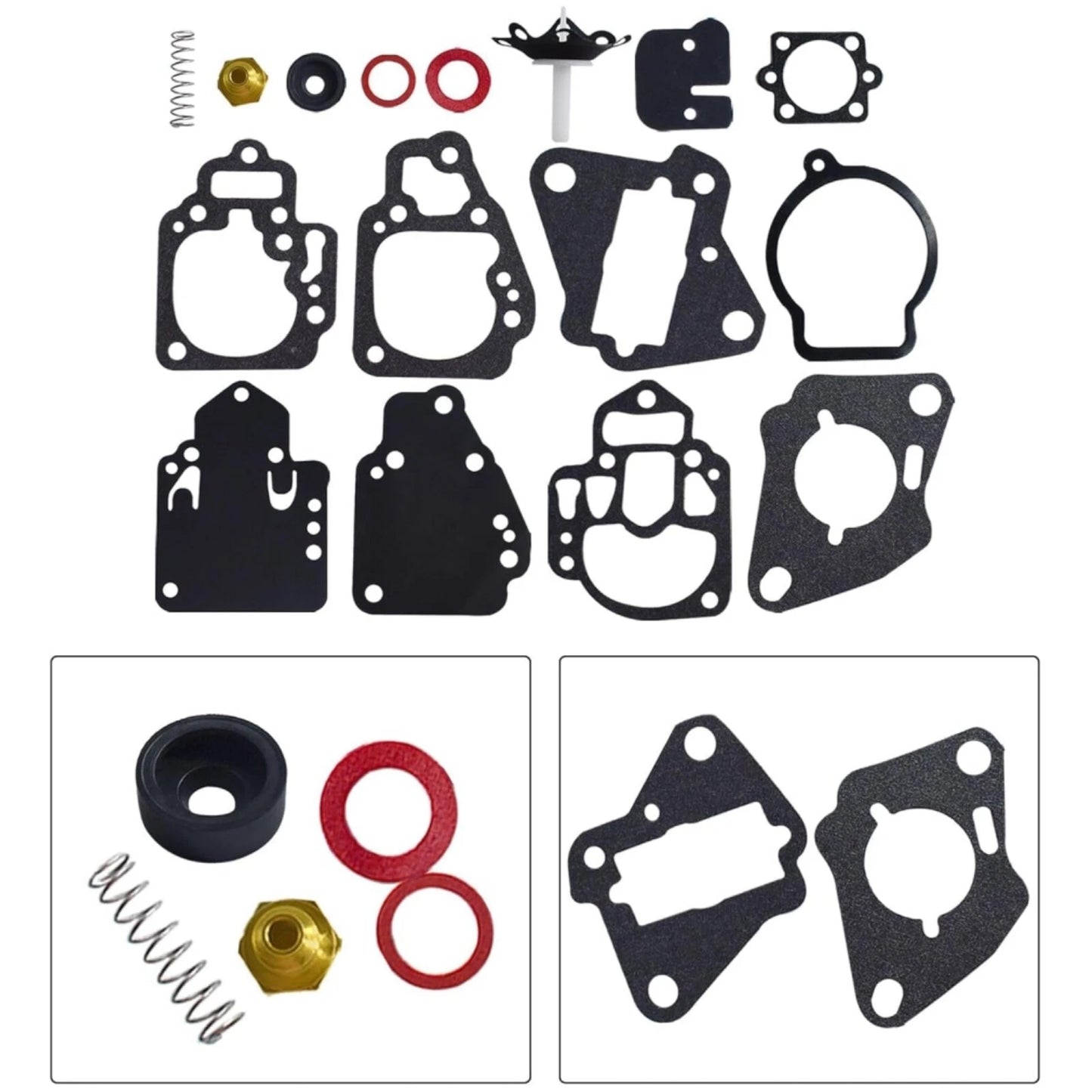 Carburetor Rebuild Kit for Mercury Mariner 6-25HP Models 6/8/9.9/10/15/20/25