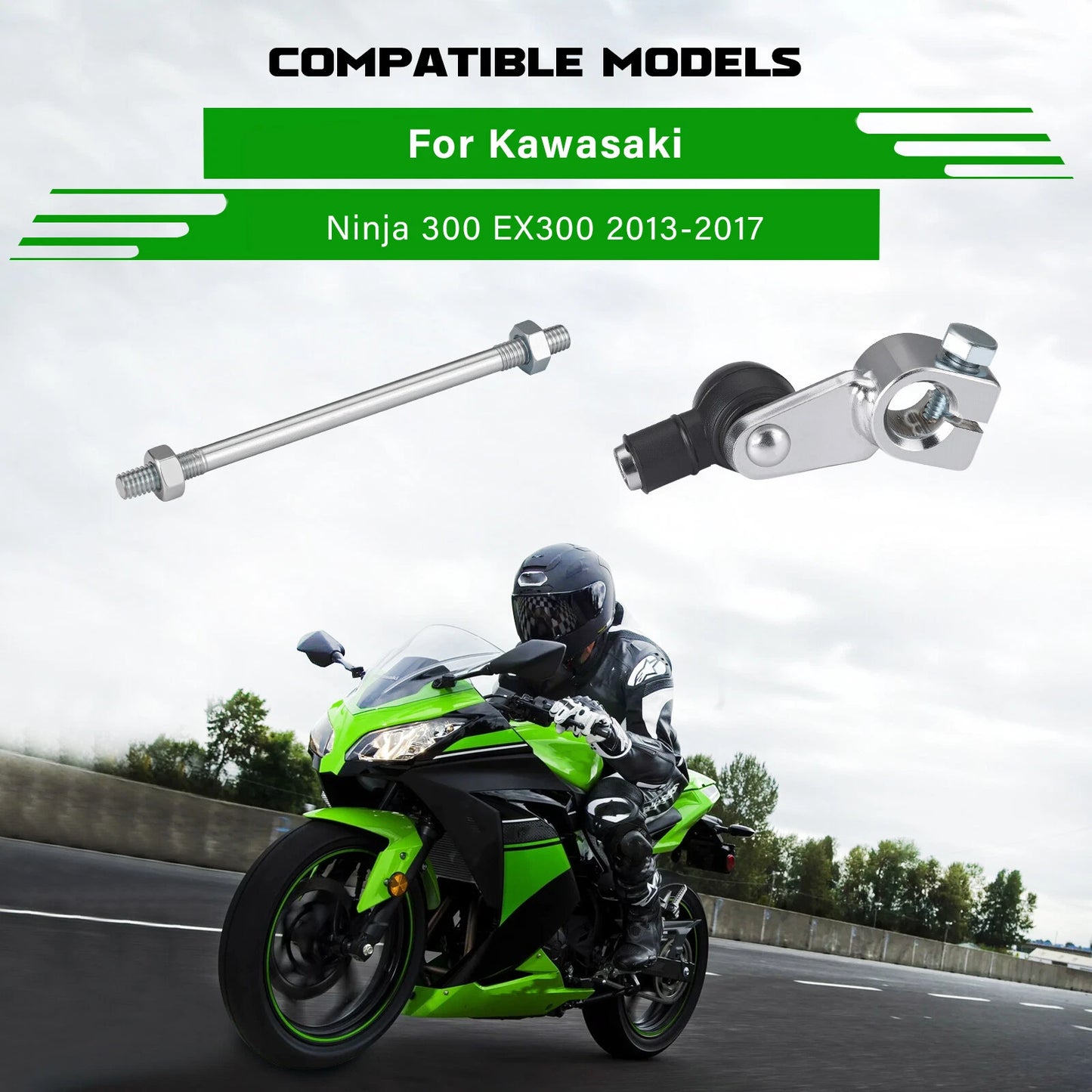 Gear Shifter Arm with Shift Rod for Kawasaki Ninja 300 (2013-2017)