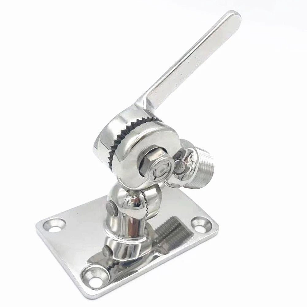 Quality 316 Stainless Steel Boat Antenna Base Mount Adjustable for All Boats