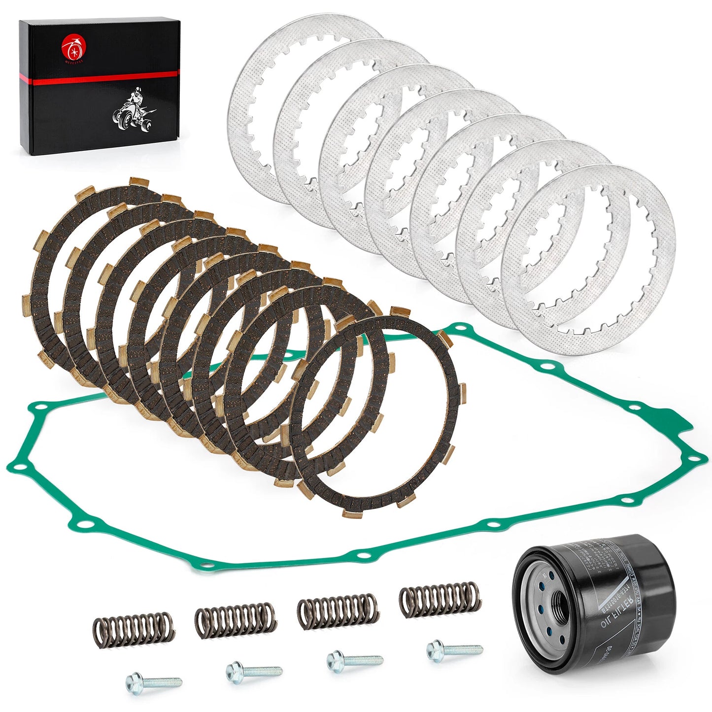 Clutch Friction Plates Kit for Honda Shadow Spirit 750 VT750DC (01-03)