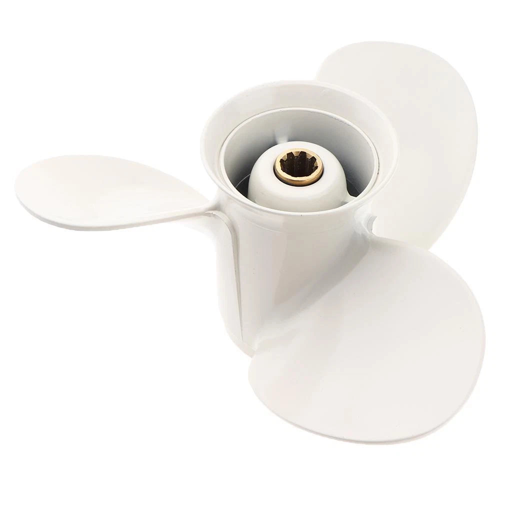White Outboard Propeller 9-1/4X10 for 9.9HP Yamaha 683/45943/00 EL