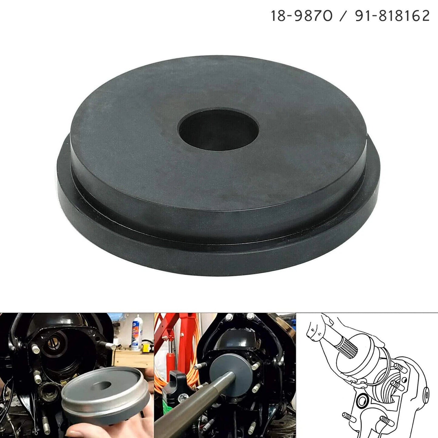 Retainer Ring Install Tool for Alpha Bravo Mercruiser 1991-2023