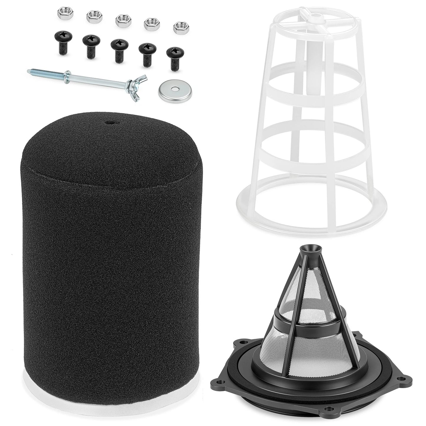 Yamaha YFZ450X Air Filter Cleaner Cone Cage Guide Holder Bolt Kit (2008-2011)
