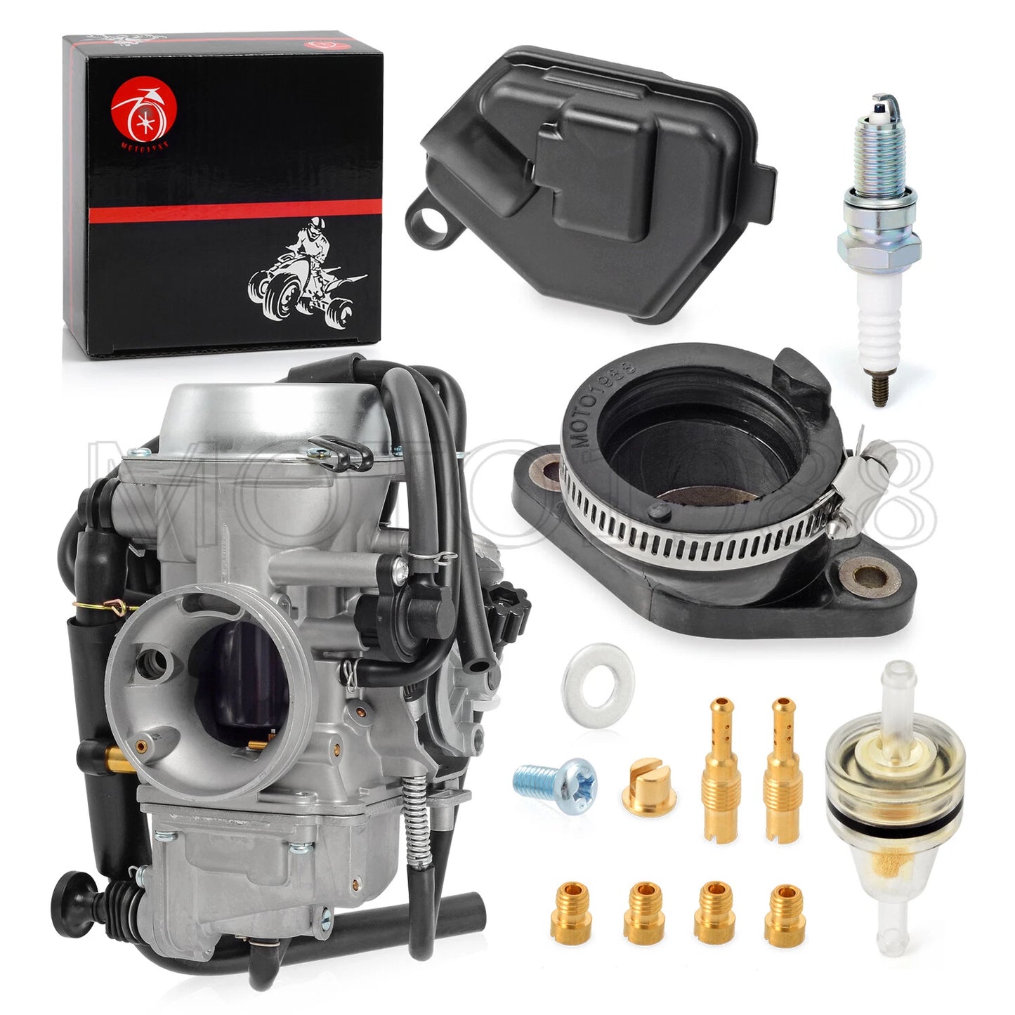 Carburetor & Intake Manifold Boot for Honda Rancher 400 TRX400 2004-2007