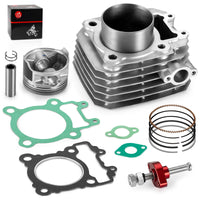 Kawasaki Bayou Cylinder Jug Top End Rebuild Gasket Piston Ring Set