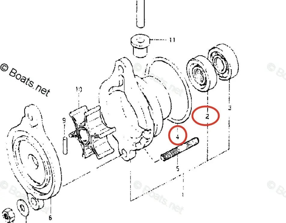Suzuki Lower Unit Oil Seal O-ring for DT2/DT2.2G-Y 2.2 (K1-K5)