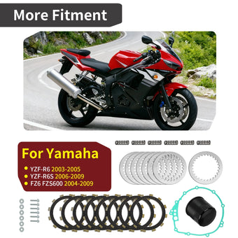 compare product Clutch Friction Steel Plates Spring w/ Gasket for Yamaha YZF-R6 2003-2005