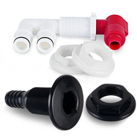 Live Fish Tank Valve Kit Pump Out Aerator for Boats, Reliable Oxygen Supply