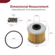 Oil Filter for Honda CRF150R/CRF150RB/CRF250R/CRF250X w/ O-Ring Spring