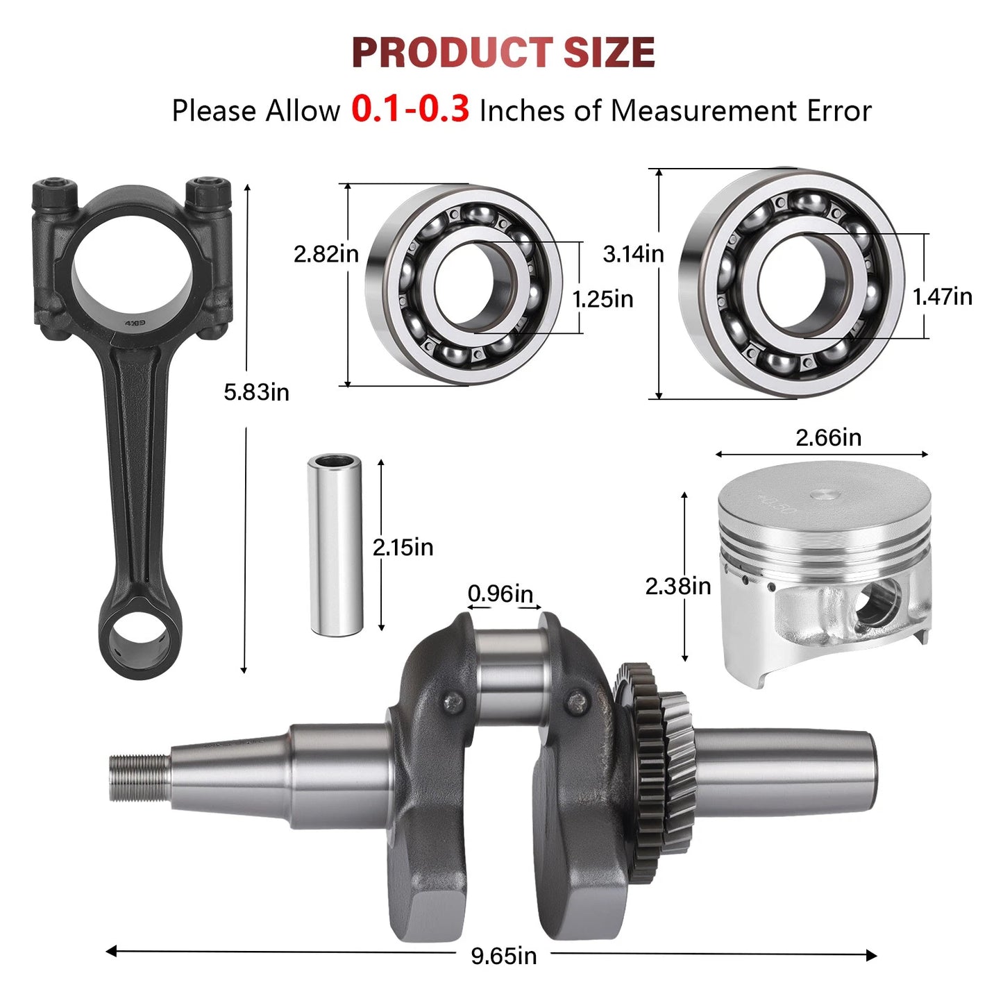 Piston Gasket Kit for YAMAHA G5-A 1990-1995