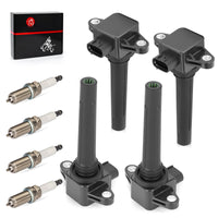 Ignition Coil & Spark Plug for Yamaha 4-Stroke 1800 WaveRunner 1800 (2000-2005)