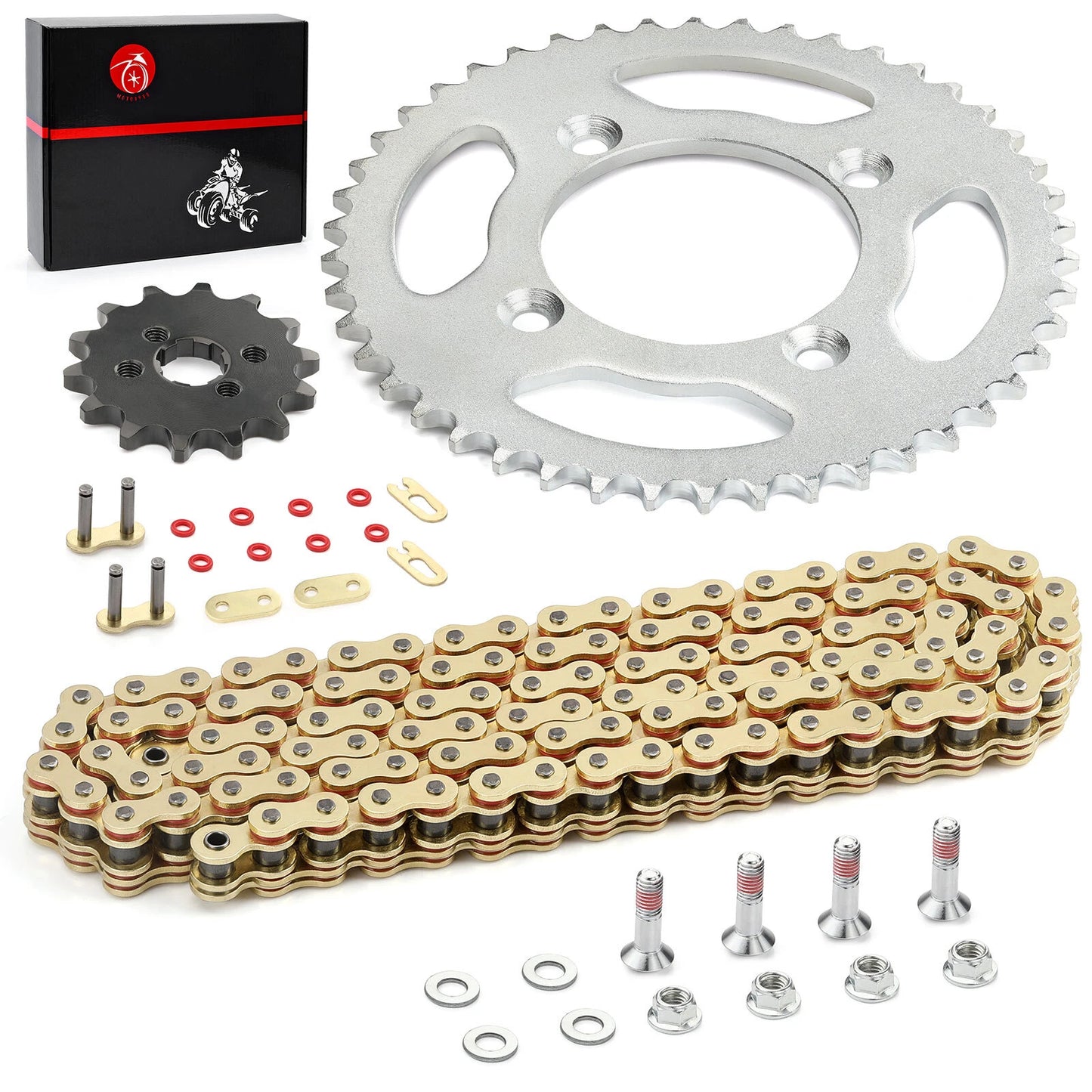 Drive Chain & Sprockets Kit for Honda XR80R/CRF80F 1985-2013 420VM-X