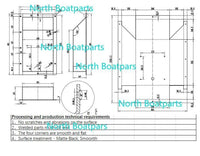 Recessed Easy Boat Trolling Motor Pan for Aluminum Foot Pedal Control Tray