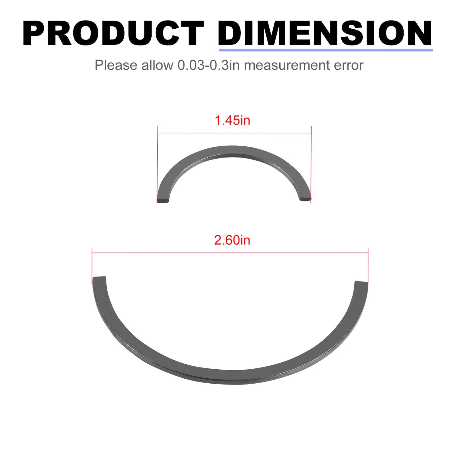 Crankshaft Circlips Retainer C Clips for Yamaha Banshee 1987-2006