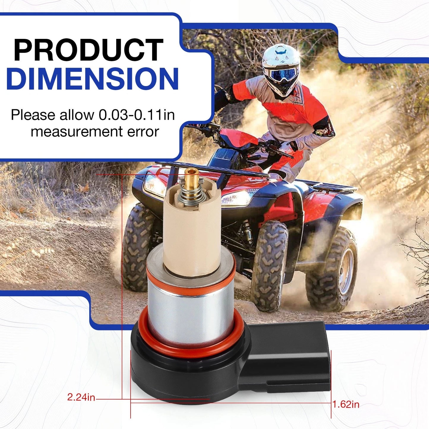 Idle Air Control Valve for Honda Rancher 420 TRX420FA/FE/FM/TE/TM 2007-2024