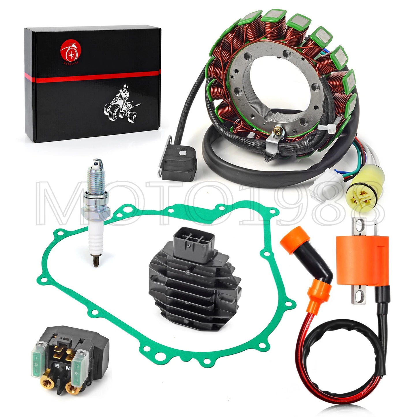 Stator Rectifier Coil Relay Gasket for Yamaha Wolverine/Rhino/Kodiak/Grizzly 450