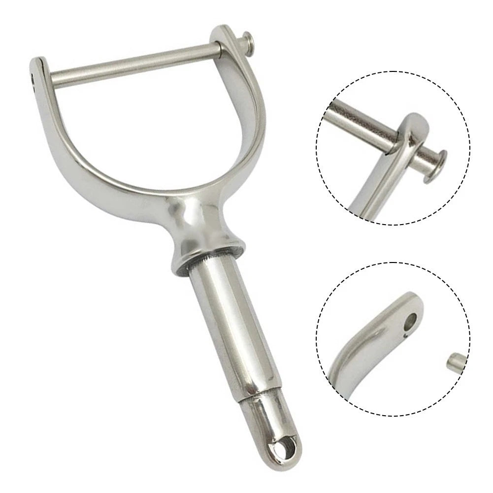 316 Stainless Steel Oarlock Sockets for 12" Paddle, Compatible with Boats