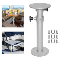 Adjustable Boat Table Pedestal Leg Aluminum Stand for All Models with Hardware