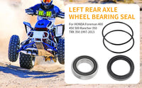 Left Rear Axle Wheel Bearing & Seal for Honda Foreman 400/450/500/520 (1995-2023)