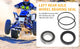 Left Rear Axle Wheel Bearing & Seal for Honda Foreman 400/450/500/520 (1995-2023)