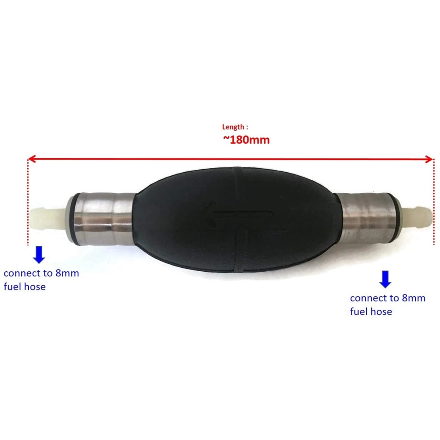 Fuel Primer Pump Bulb for Yamaha 6YK/8mm