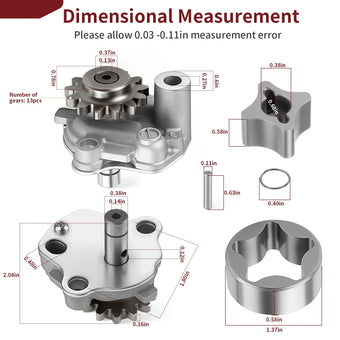 compare product Oil Pump Assembly w/ Rotor for Yamaha YZ450F/WR450F (2006-2015)