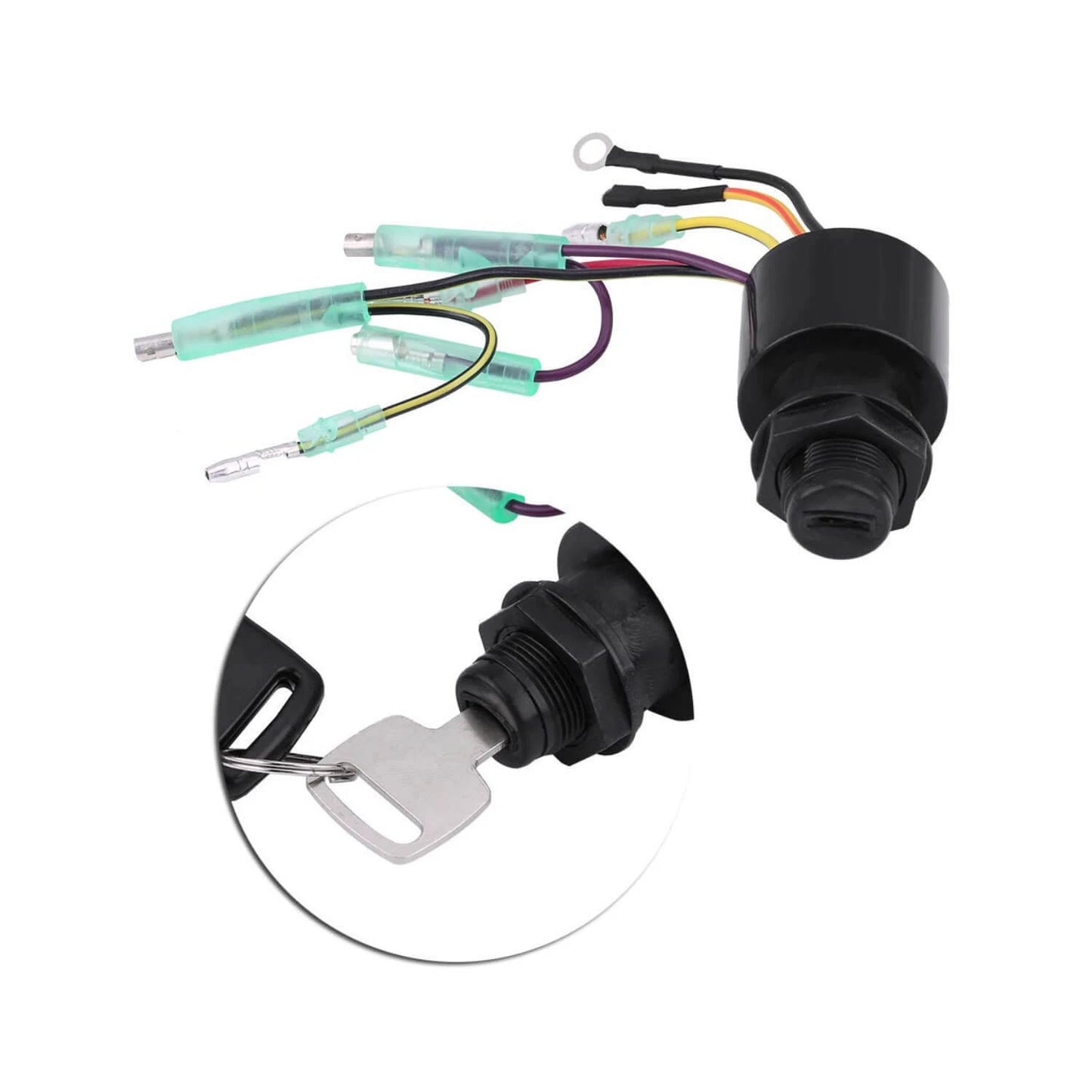 Boat Ignition Key Switch for Mercury Outboard Control Box Motor New