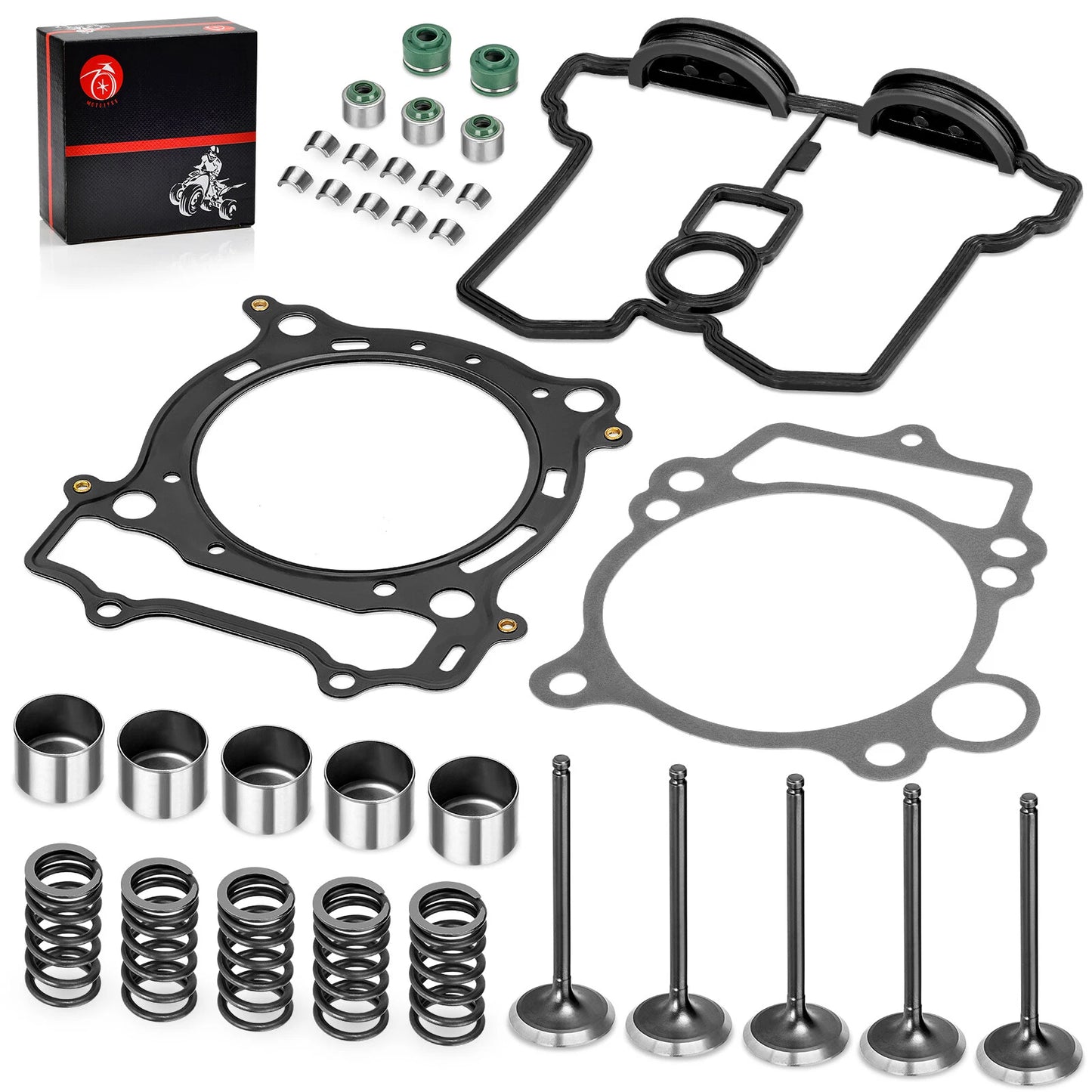 Intake Exhaust Valve & Gasket Seal Kit for Yamaha YFZ450/YFZ450X 2004-09