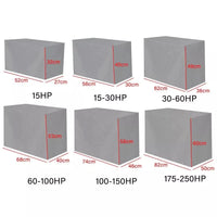 Silver Waterproof High Density Outboard Engine Cover for 30-60HP Motors