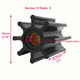 Impeller for Jabsco CEF 500177 JMP 7446 Volvo 3593573/3583602