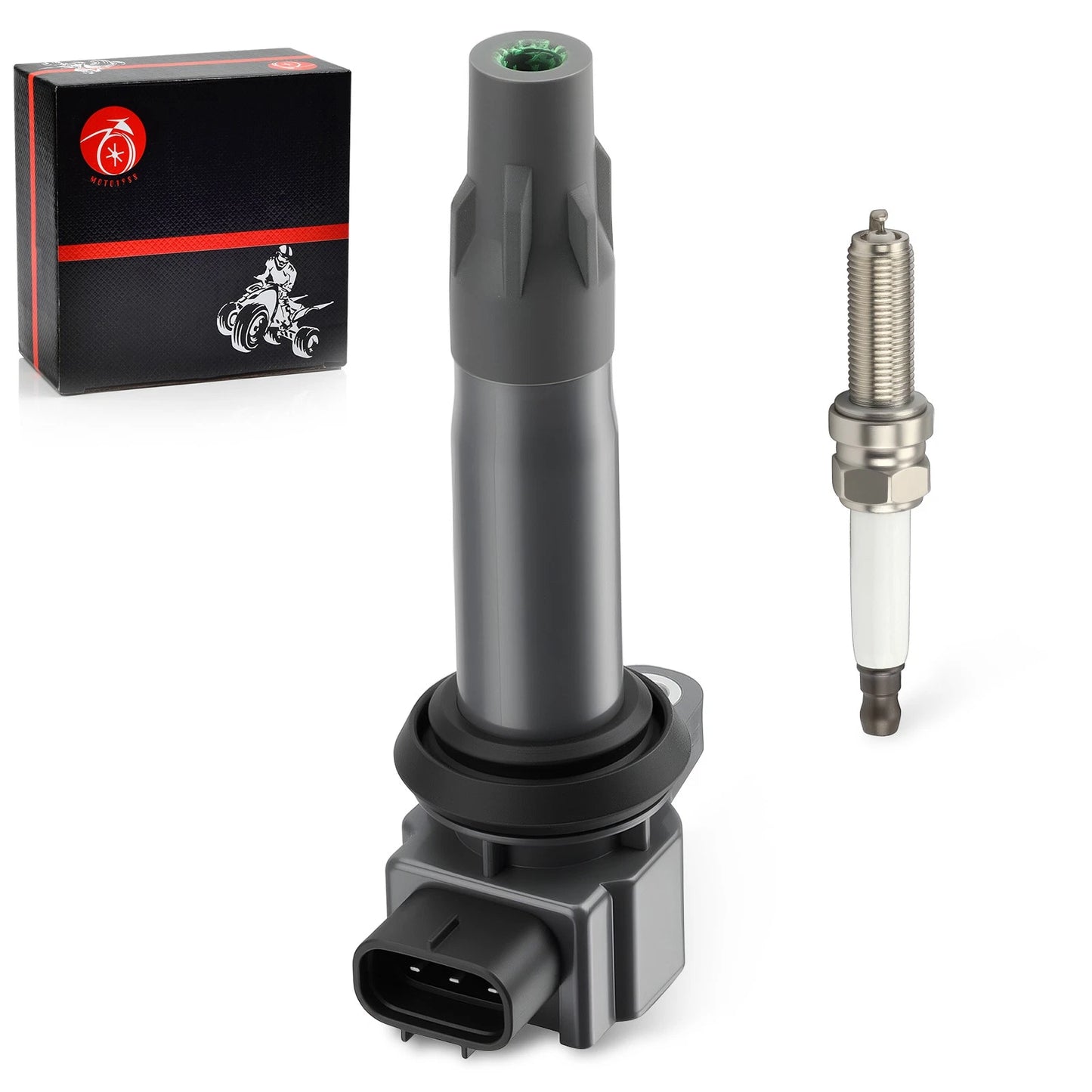 Ignition Coil & Iridium Spark Plug for Can-Am Maverick X3 2023-2024