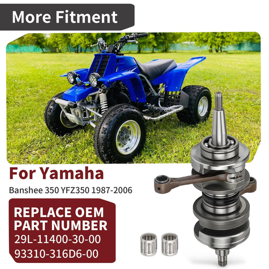 Yamaha Banshee 350 Crankshaft +4mm for 1987-2006 Models 115mm Long Rod