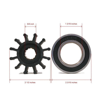 compare product Water Pump Impeller Kit for Volvo Penta 3.0/4.3/5.0/5.7/8.1L (1999-2005)