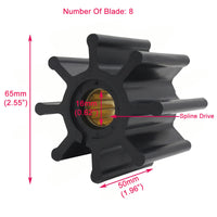 Water Pump Impeller for Johnson 09-1028B, Jabsco 920-0001, 18-3077